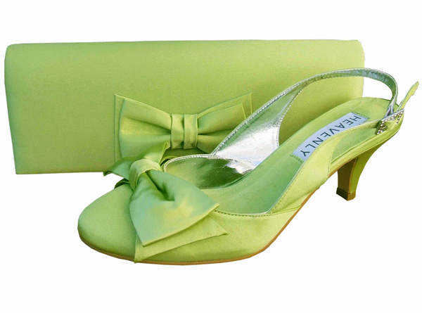 green diamante shoes