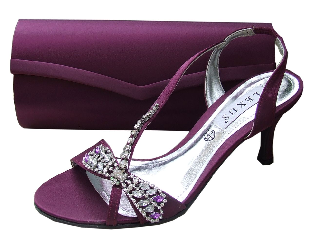 plum sandal heels