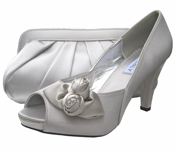 silver evening shoes uk